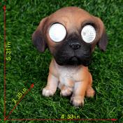 Outdoor Lawn Decor Puppy Dog Solar Light