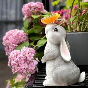 Rabbit Sculpture Lamp for Outdoor Garden