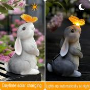 Rabbit Sculpture Lamp for Outdoor Garden