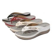 Jewelled Soft Arch Orthopaedic Sandals - 4 Colours & 7 Sizes