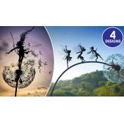 Garden Fairy Dancing On A Dandelion Sculpture - 4 Designs