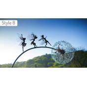 Garden Fairy Dancing On A Dandelion Sculpture - 4 Designs