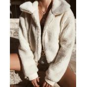  Women's Fuzzy Fleece Sherpa Jacket 