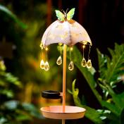 Solar Powered Umbrella Raindrop Bird Feeder