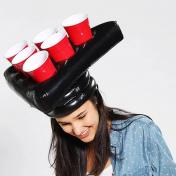 6-Hole Inflatable Hat Floating Cup Holder