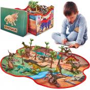 Prehistoric World Dinosaur Figures & Playmat