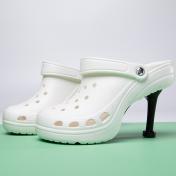 Eva Womens High Heel Hole Clog Sandal