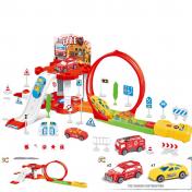 DIY Assembly Catapult Truck Track Toys