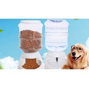 2-Piece Set of Automatic Pet Food & Drink Dispensers