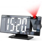 LED Mirror Screen Projection Alarm Clock