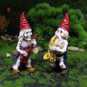 Skeleton Couple Dwarf Halloween Resin Figure