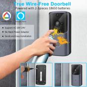 Smart Wireless HD Camera Wifi Video Doorbell!