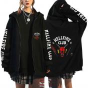 Funny Hellfire Club Stranger Things Zipup Hoodies