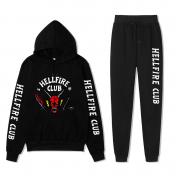 2 Pcs Stranger Things Pullover Hooded Sweatshirt & Pant