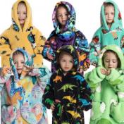 Kids Plush Pullover Oversized Hoodie Sweatshirt