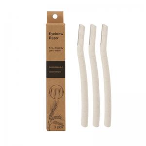 3Pcs Wheat Straw Eyebrow Razor