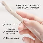 3Pcs Wheat Straw Eyebrow Razor