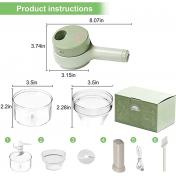 4 in 1 Portable Electric Food Chopper Set