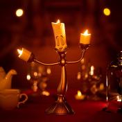 Elegant Cartoon Candle Lamp