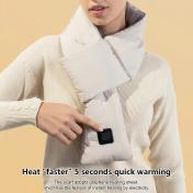 Adjustable Rechargeable Down Cotton Heated Scarf
