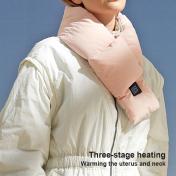 Adjustable Rechargeable Down Cotton Heated Scarf 