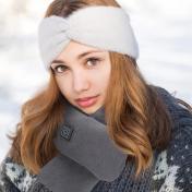 Adjustable Rechargeable Down Cotton Heated Scarf 