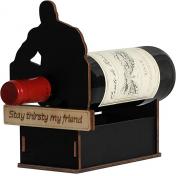 Naughty Wood Wine Bottle Holder