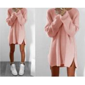 Knitted Sweater Dress - 6 Colours & 5 Sizes