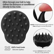 Scalp Massager Shampoo Brush with Soft & Flexible Silicone Bristles