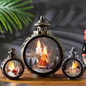 Christmas Scene LED Portable Lantern - 4 Designs & 2 Sizes