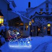 Christmas Snowman Glow Decorative Frame Signage