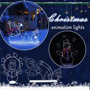 Christmas Snowman Glow Decorative Frame Signage