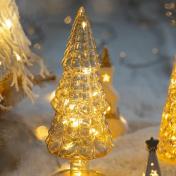 Glowing Glass Christmas Tree Ornaments