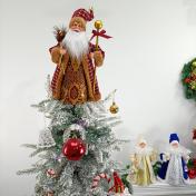 Universal Wheel Santa Claus Electric Music Lights Decorations