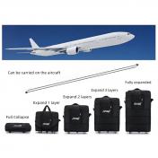 Airline Checked Foldable Luggage Bag with Universal Wheels