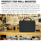 Battery Organiser Case Storage Box with Battery Tester