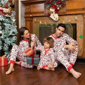 Family Matching Christmas Santa Print Long-sleeve Pajamas Sets