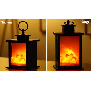 Flameless Home Fireplace Lantern - 3 Sizes
