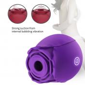 Rose Flower Shape Toy Sucker Vibrator for Women