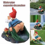 Funny Resin Dwarf Figurines Water Pipe Extender