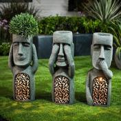Resin Easter Island Garden Statues
