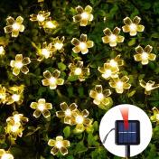 Solar Garden Led Flower Lighting Blossom Fairy String Lights