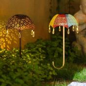 LED Solar Outdoor Garden Lamp Umbrella Art Lamp