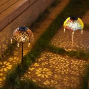 LED Solar Outdoor Garden Lamp Umbrella Art Lamp