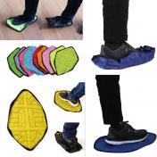 Waterproof Reusable Step in Sock Portable Auto-Package Overshoes Shoe Covers