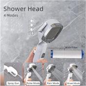 4 Modes High Pressure Shower Head With Switch