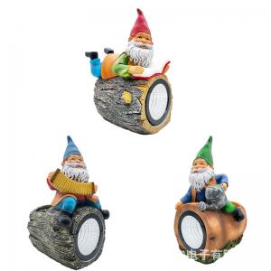 Solar Garden Gnomes Decor Statue