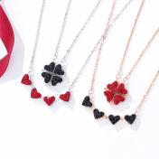 2-in-1 Clover Hearts Necklace
