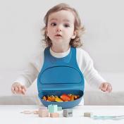 Baby Silicone Bibs with Drip Tray
