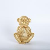 Golden Monkey Resin Desk Ormants